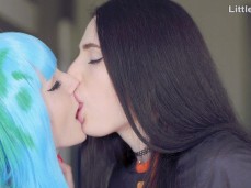 Lesbian kissing gif