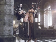 3DX Futa Nuns Creampie gif