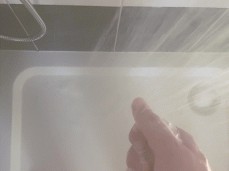 Shower boy uncut gif