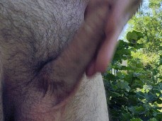 beefy, horny guy slaps his rock-hard, uncut cock 0133-1 3 gif