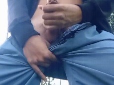 Asian boy outdoor cum spurt gif