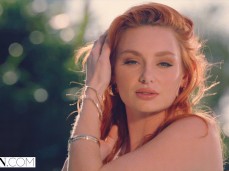 redhead blue eyes beauty gif