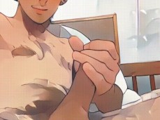 Kawaii guy seducing you with his big dick gif