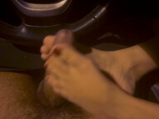 car footjob gif