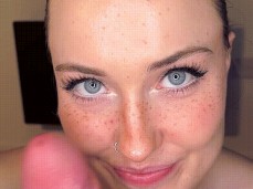 eye contact jerk off gif