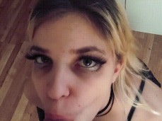 Blowjob with gorgeous eyes gif