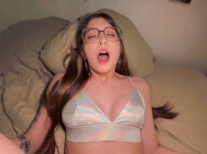 sexy girl in latex bra gets fucked gif