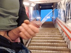 Dutch, straight, uncut, hung exhibionist explodes in public 0104-1 5 gif