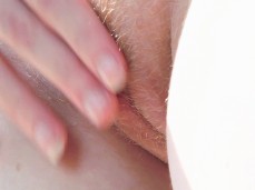 Pussy Lips with Blonde Hairs gif