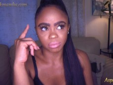 VERBAL CUCKOLD HUMILIATION + SPH EBONY GODDESS gif