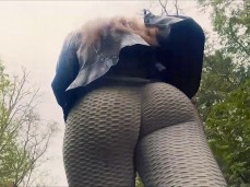 Delicious ass walking in yoga pants gif