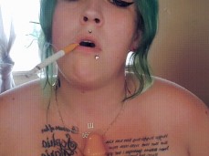 Smoking Dangling Talking gif