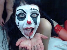 Clown Cum Spit gif