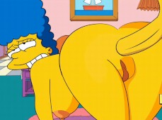 Simpsons porn Marge fucked hard doggystyle anal gif