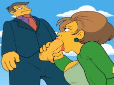 EDNA SUCKING SEYMOUR'S COCK SIMPSONS PORN gif