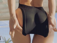 Horny tease in  swimsuit gif