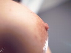 Handsfree milk drops from the perfect tit gif