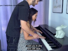 innocent piano girl gif