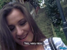 cute and shy teen brunette showin tits gif